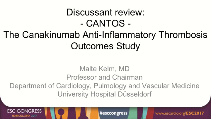 discussant review cantos the canakinumab anti