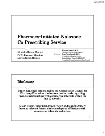 Pharmacy-Initiated Naloxone  Pharmacy-Initiated Naloxone  Pharmacy-Initiated Naloxone