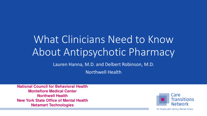 what clinicians need to know