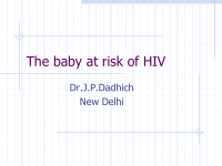 the baby at risk of hiv