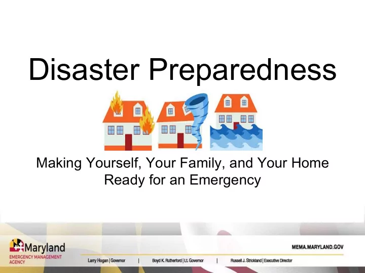 disaster preparedness