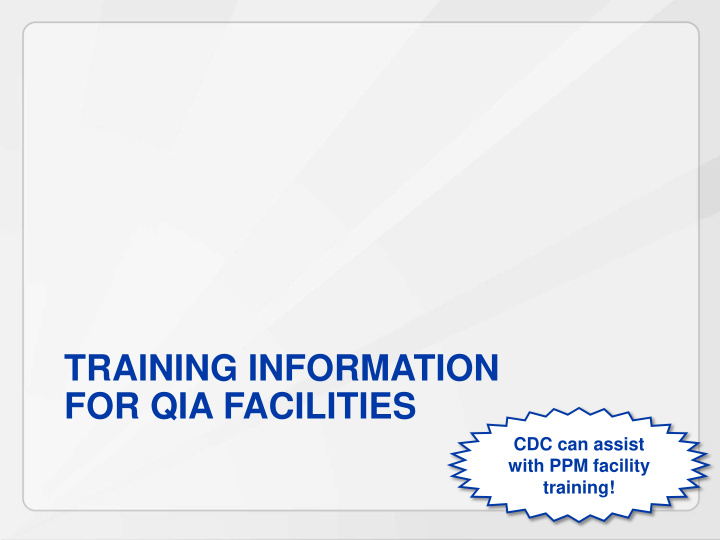 training information