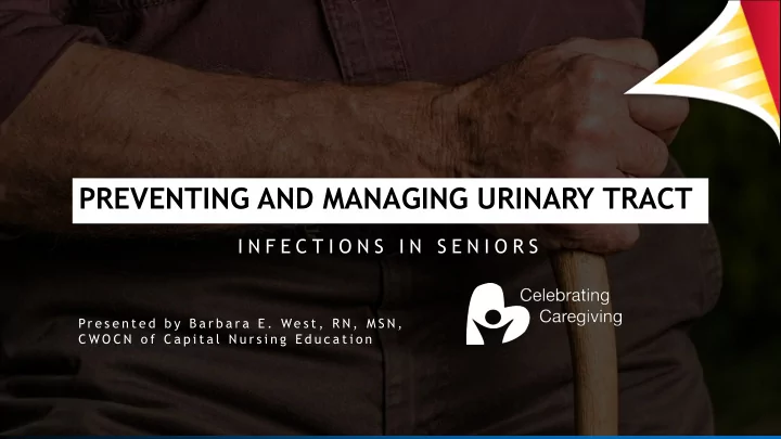 preventing and managing urinary tract