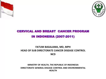 FATUM  BASALAMA,  MD,  MPH    HEAD  OF  SUB  DIRECTORATE  CANCER