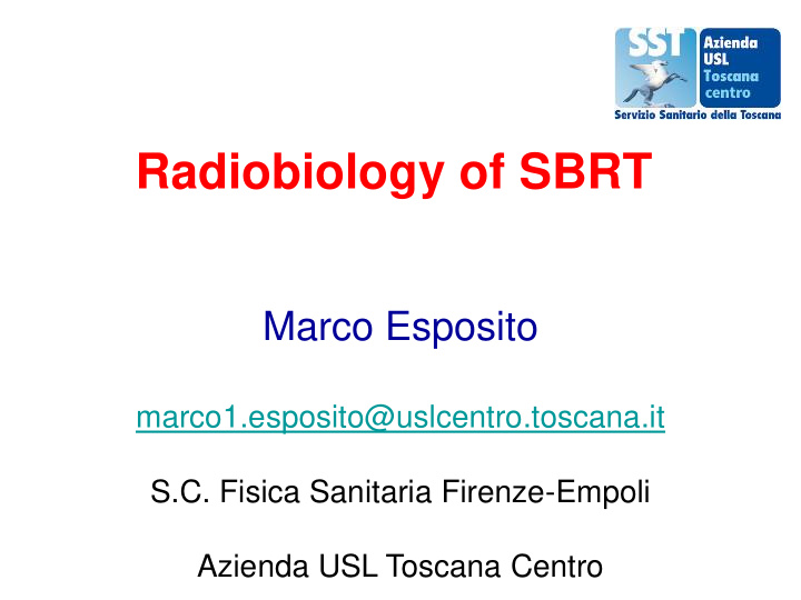 radiobiology of sbrt