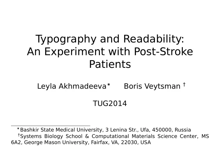 t ypography and readability an experiment with post