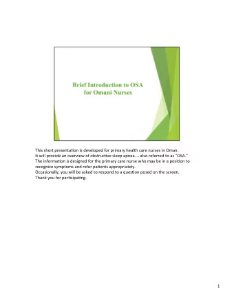 This  short  presenta-on  is  developed  for  primary  health  care