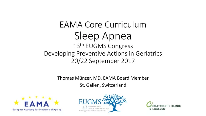 sleep apnea