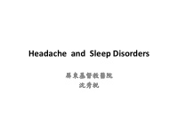 headache and sleep disorders