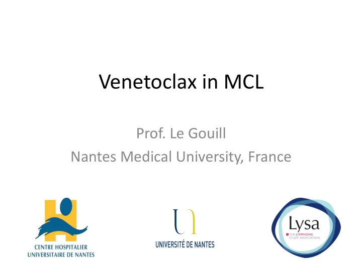venetoclax in mcl