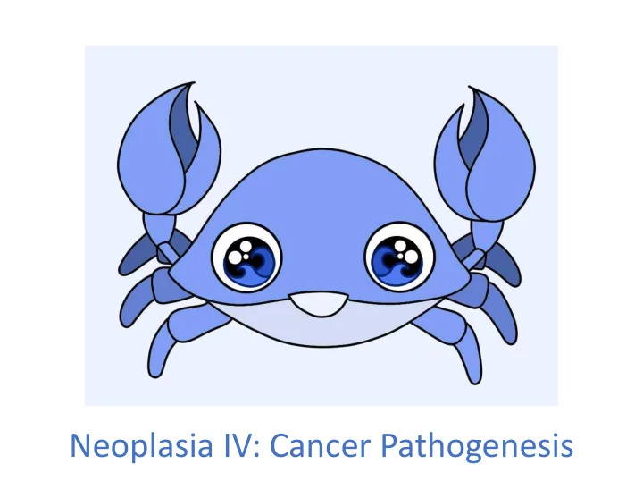 neoplasia iv cancer pathogenesis cancer pathogenesis