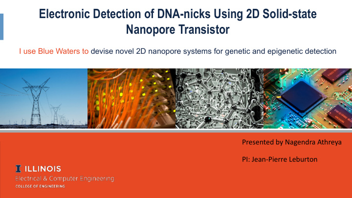 electronic detection of dna nicks using 2d solid state
