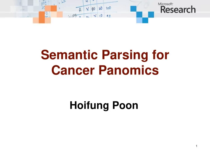 cancer panomics
