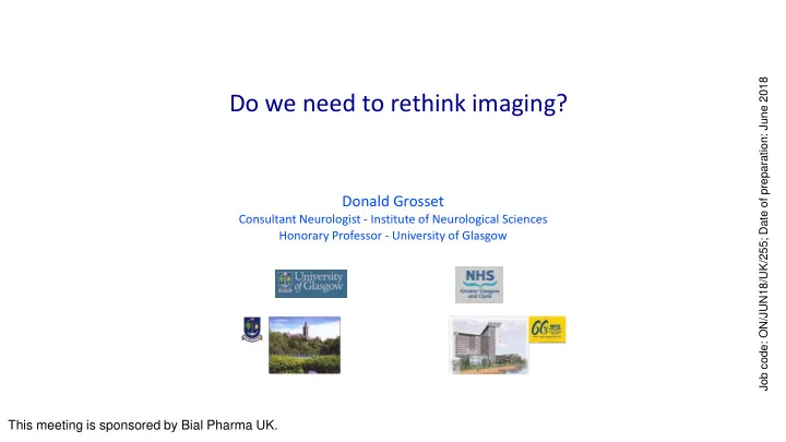 do we need to rethink imaging