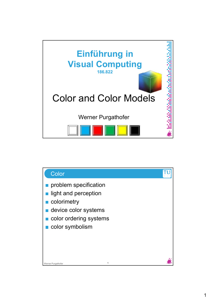 color and color models