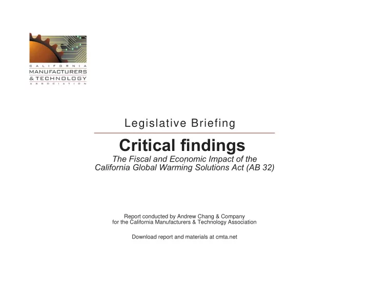 critical findings