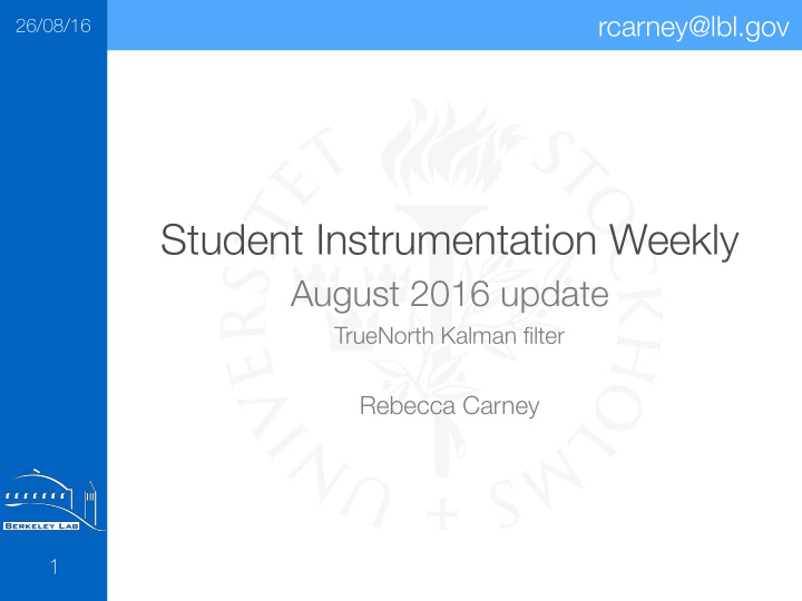 student instrumentation weekly