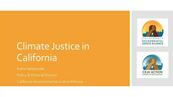 climate justice in california
