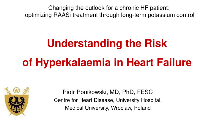 understanding the risk of hyperkalaemia in heart failure