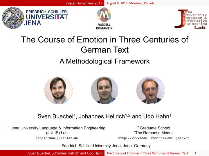 the course of emotion in three centuries of german text