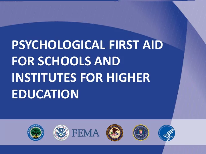 for schools and