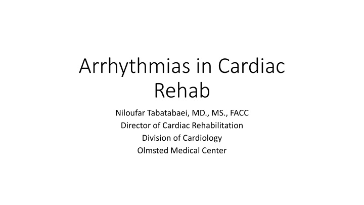 arrhythmias in cardiac