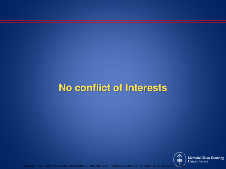 no conflict of interests
