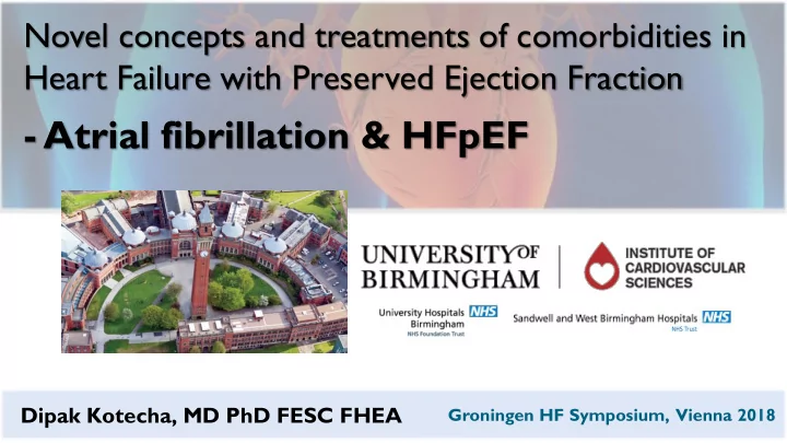 atrial fibrillation hfpef