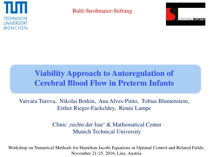 viability approach to autoregulation of cerebral blood