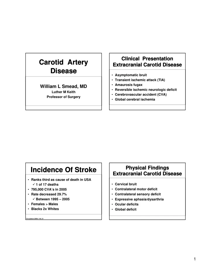 carotid artery carotid artery