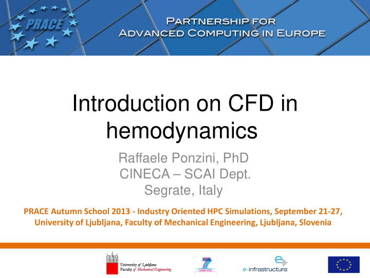 introduction on cfd in hemodynamics