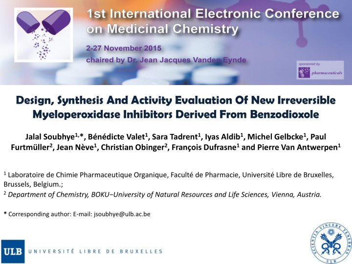 myeloperoxidase inhibitors derived from benzodioxole