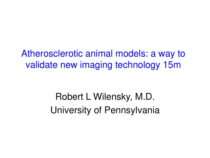 validate new imaging technology 15m