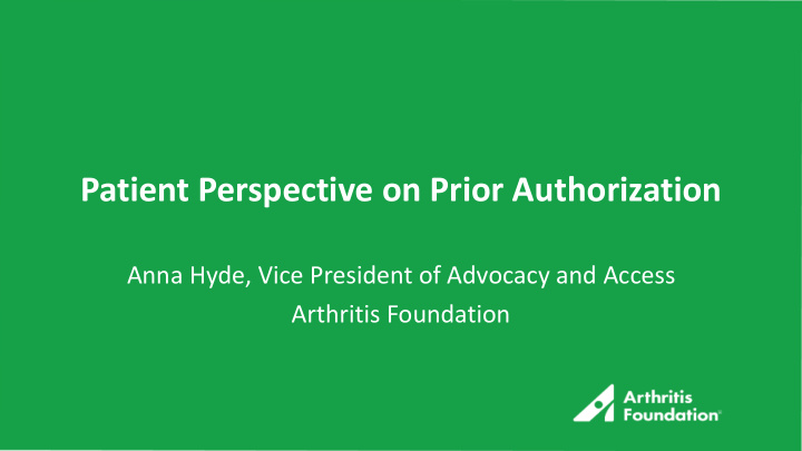 patient perspective on prior authorization