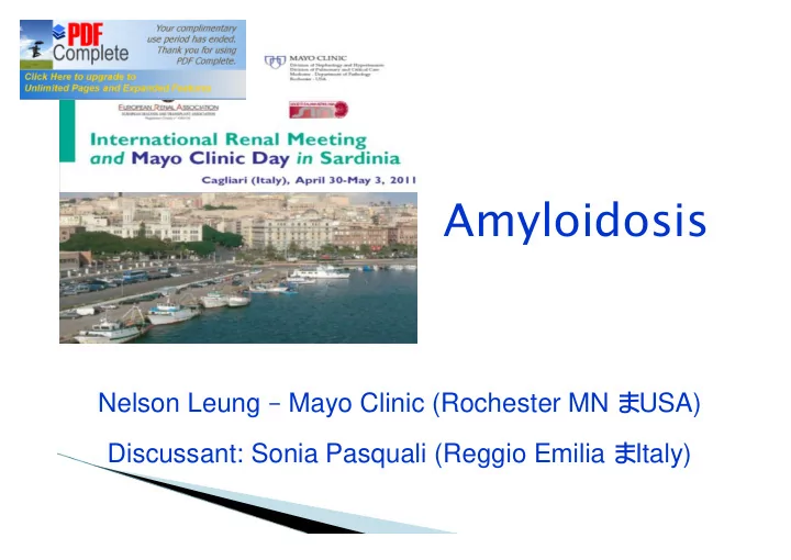 amyloidosis