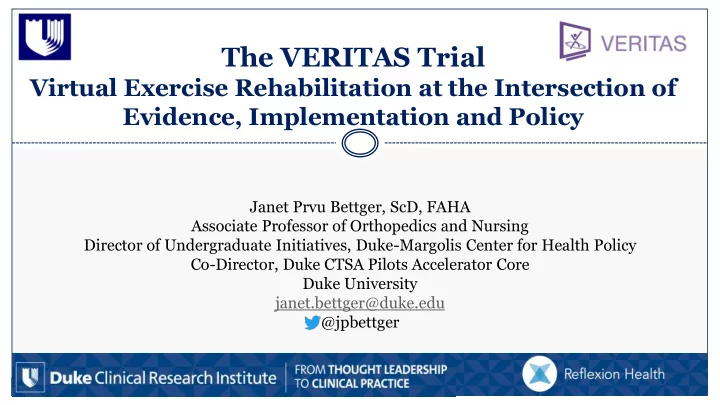 the veritas trial