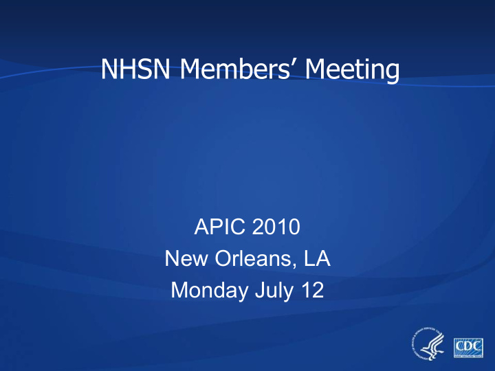 nhsn members meeting