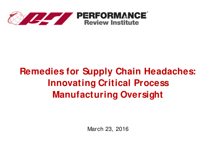 remedies for supply chain headaches innovating critical