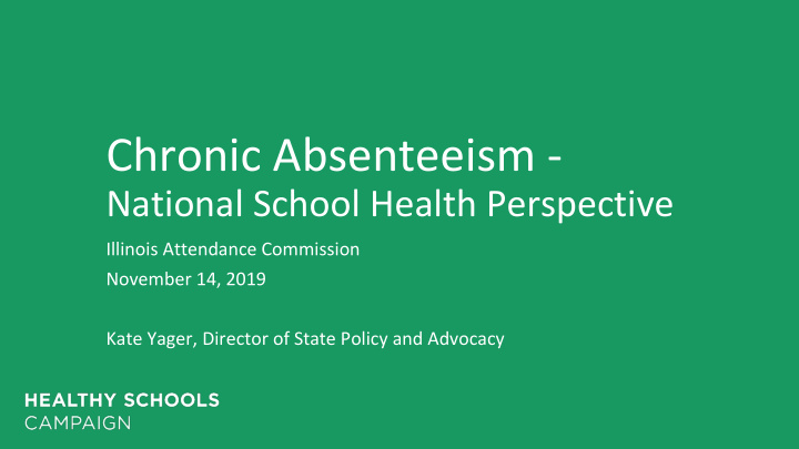 chronic absenteeism