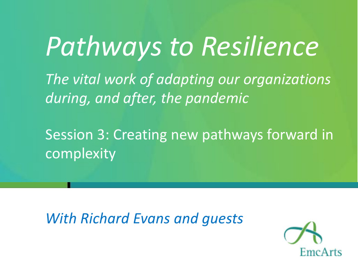 pathways to resilience