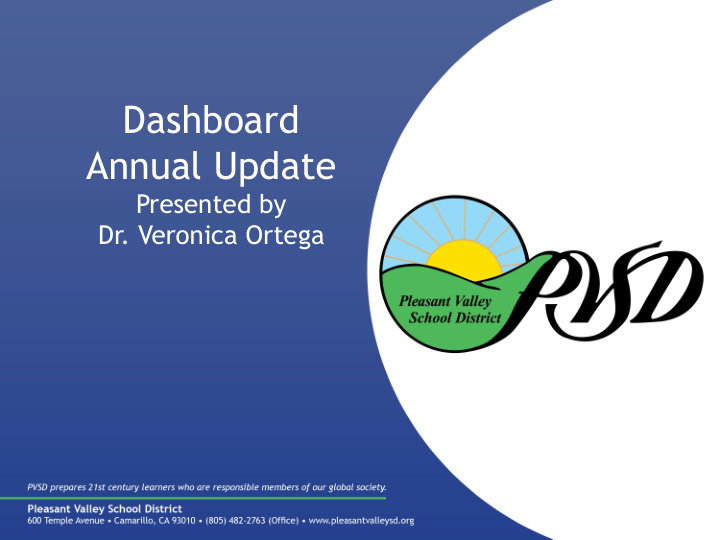 dashboard annual update