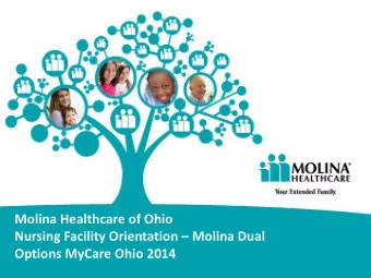 Options MyCare Ohio 2014  1 Headline Goes Here  Eligibility Long Term Care (LTC) is the provision