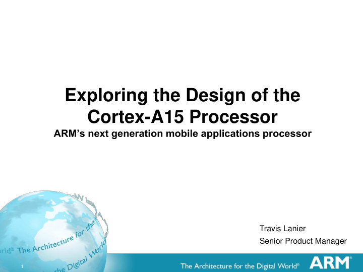 cortex a15 processor