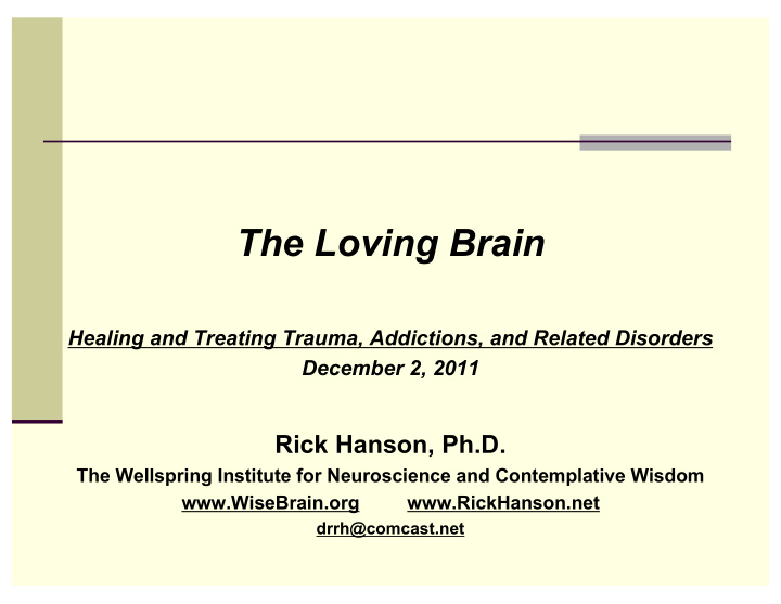 the loving brain