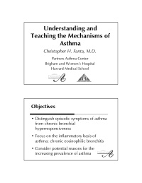 understanding and teaching the mechanisms of asthma
