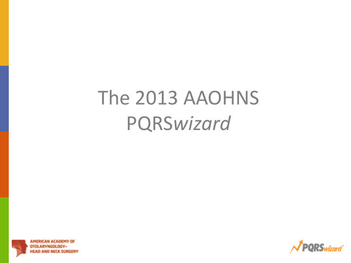 the 2013 aaohns