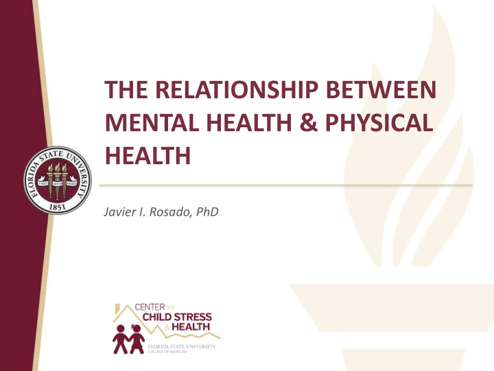 the relationship between mental health physical health