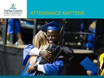 ATTENDANCE MATTERS  Discussion Questions  1. What makes it hard for you as a parent to get  your