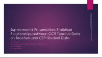 relationships between ocr teacher data