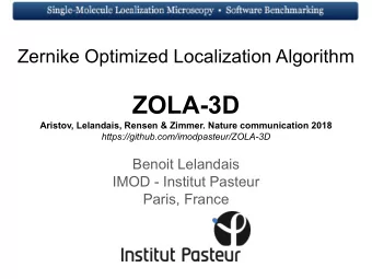 ZOLA-3D  Aristov, Lelandais, Rensen &amp; Zimmer. Nature communication 2018